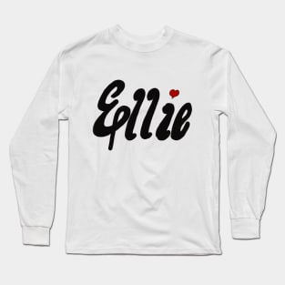 Top 10 best personalised gifts 2022  - Ellie-personalised,personalized name with red heart Long Sleeve T-Shirt